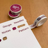 Knitting Journal Washi Tape