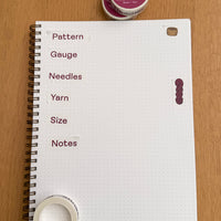 Knitting Journal Washi Tape