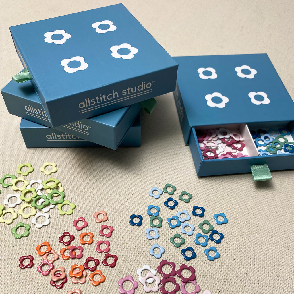Allstitch Studio Flower Stitch Marker Sampler Box