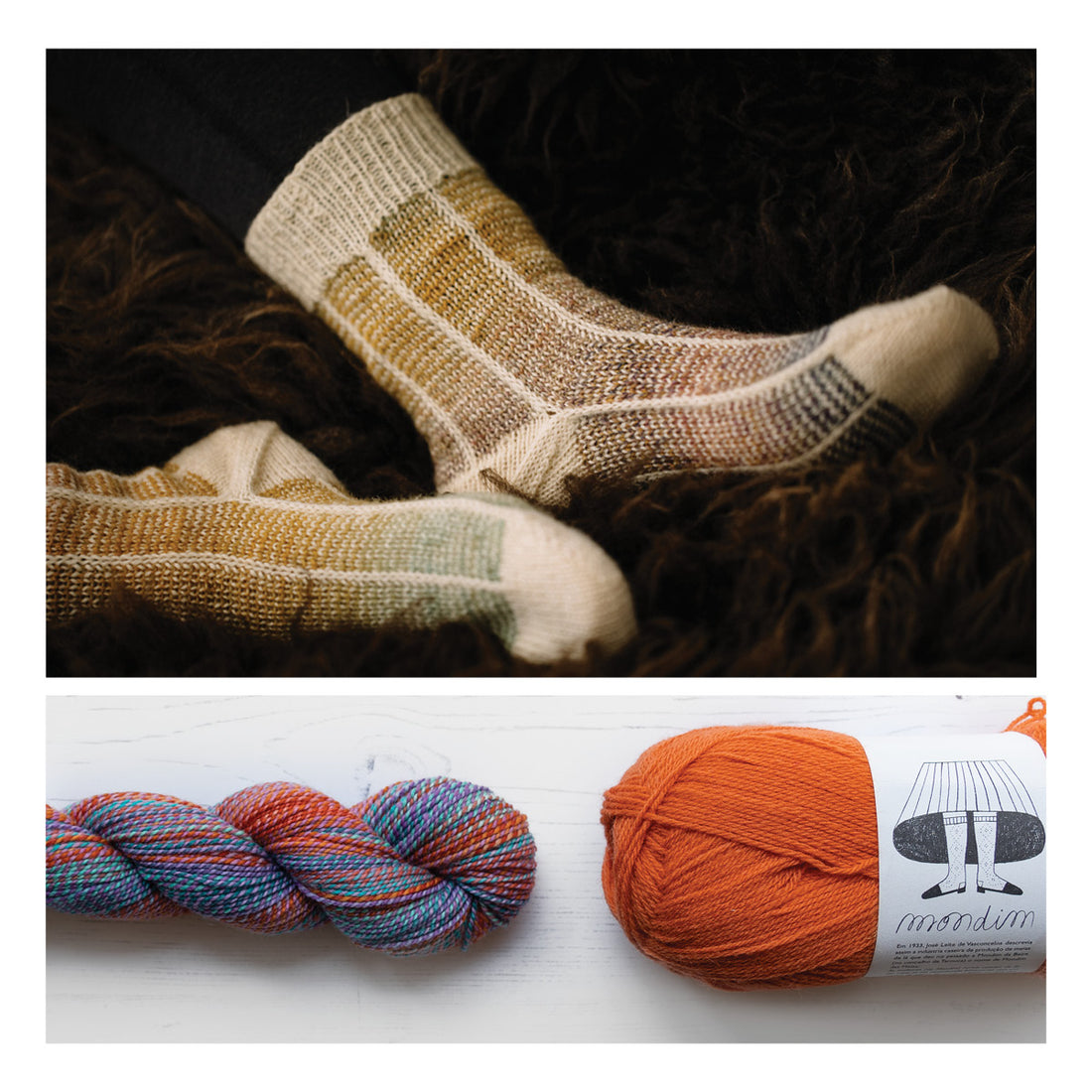 Curio Socks by Andrea Mowry Yarn Bundle