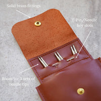 Hide & Hammer Leather Interchangeable Needle Case