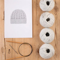 TOFT Learn to Knit Cable Hat Kit