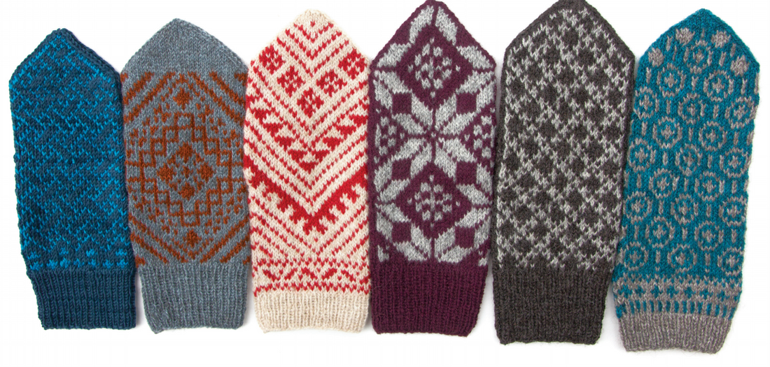 Color & Knit Mittens by Aleks Byrd