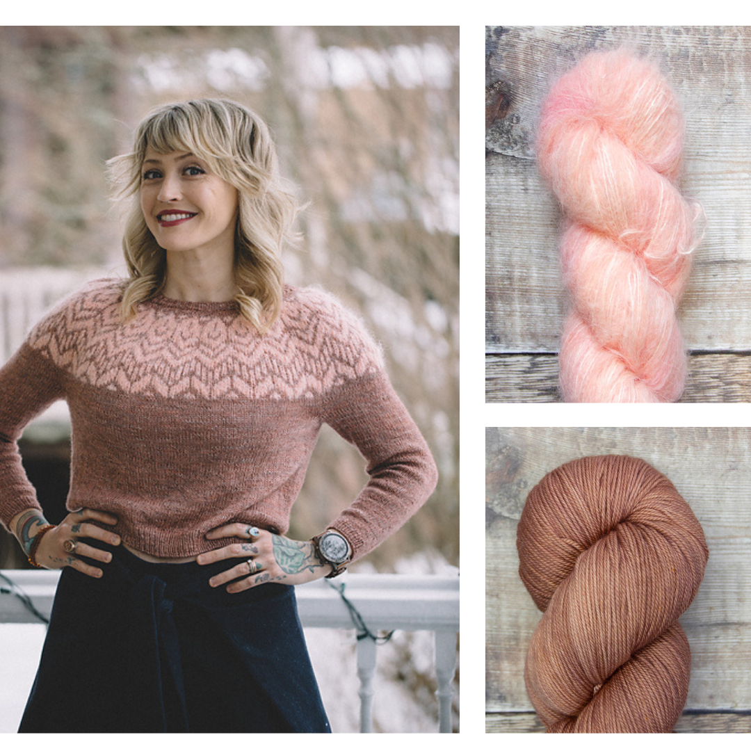 Les-Garcons-Suri- Kirbys-Pink-Magpie-Fibers-Swanky-Sock-Bougie-Beaver