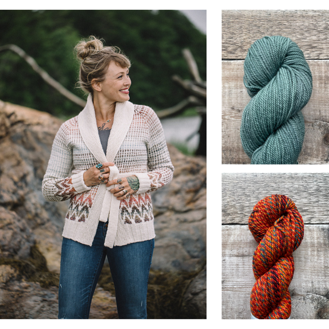 Andrea Mowry Spark Cardigan Yarn Bundle