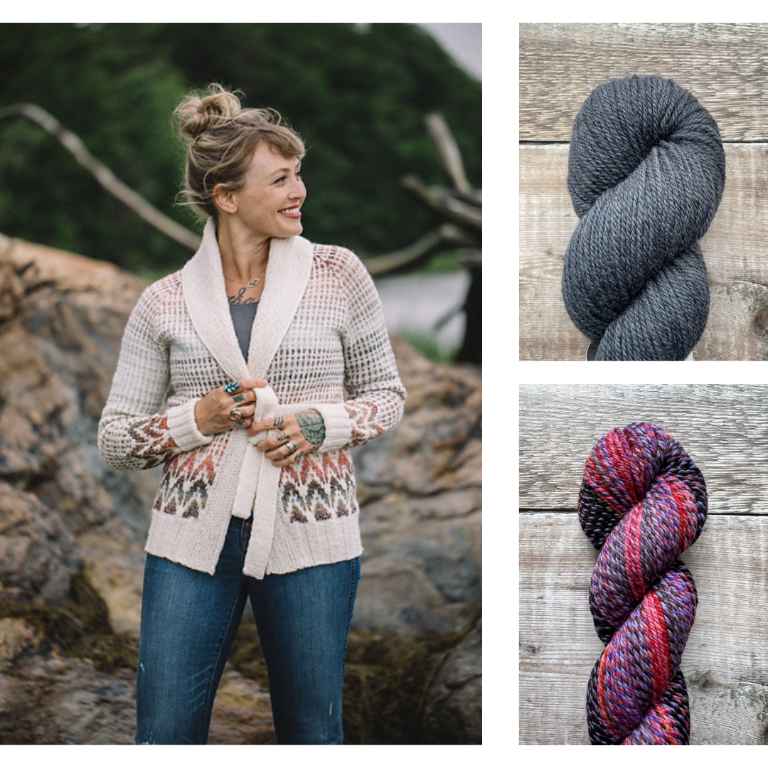 Andrea Mowry Spark Cardigan Yarn Bundle