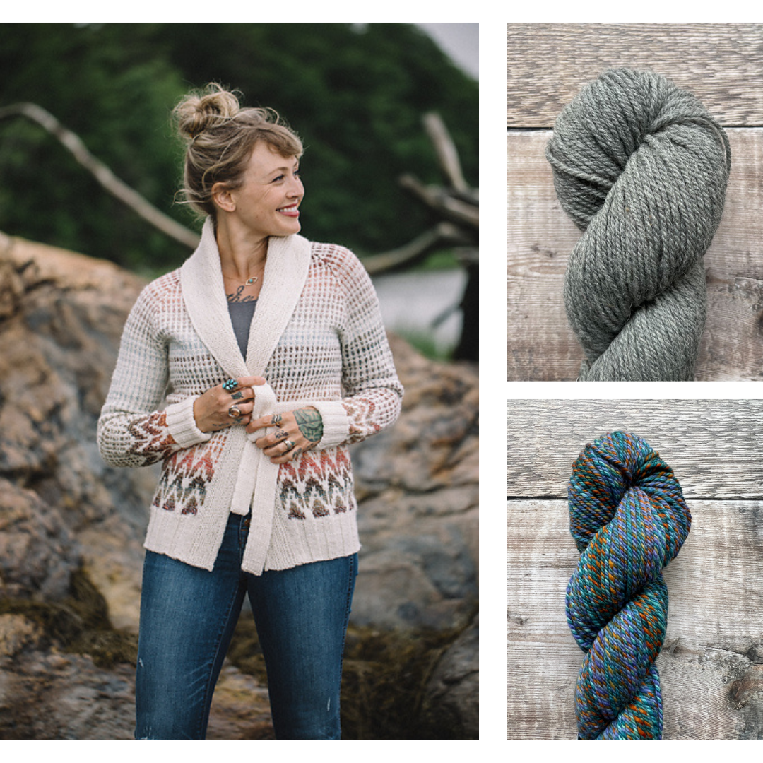 Andrea Mowry Spark Cardigan Yarn Bundle