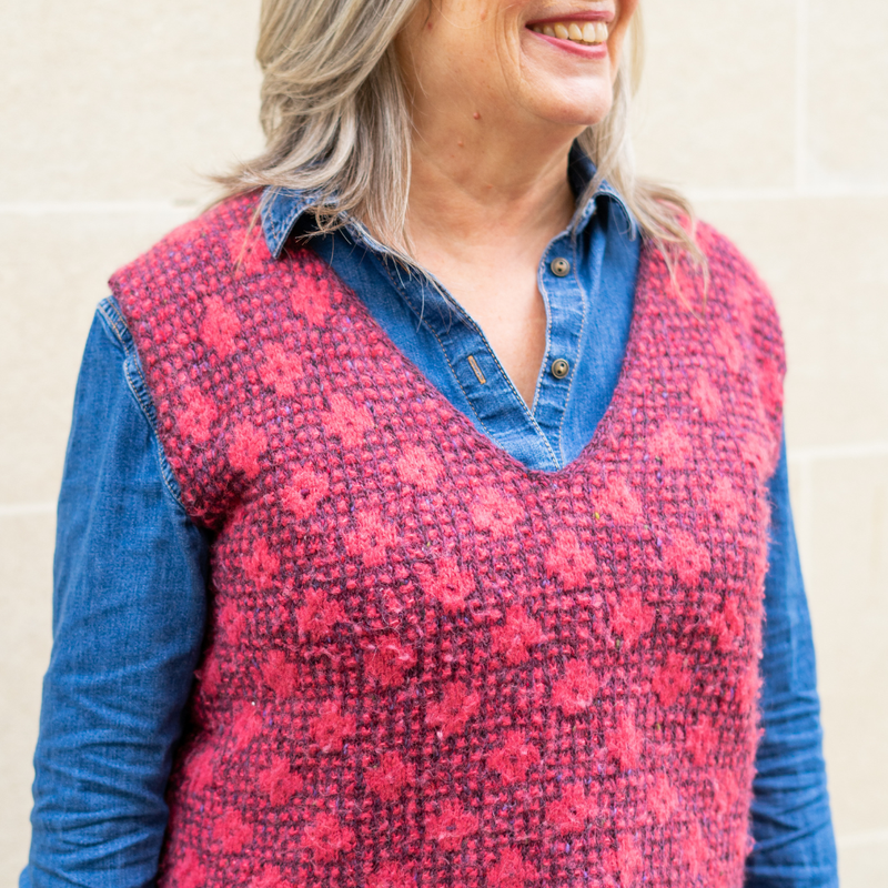 Pressed Flowers Vest by Amy Christoffers