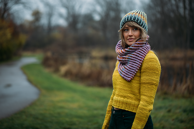 Plumped Up Cowl by Andrea Mowry Yarn Bundle