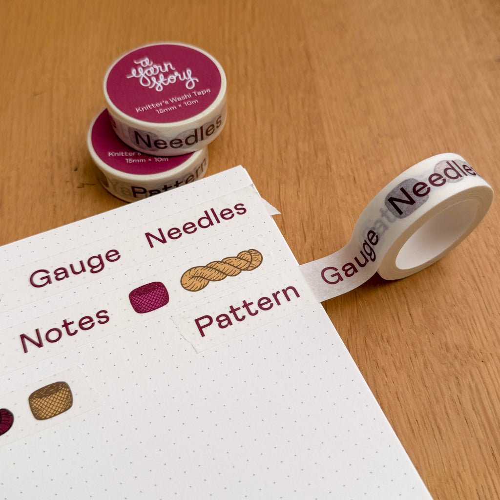 Knitting Journal Washi Tape