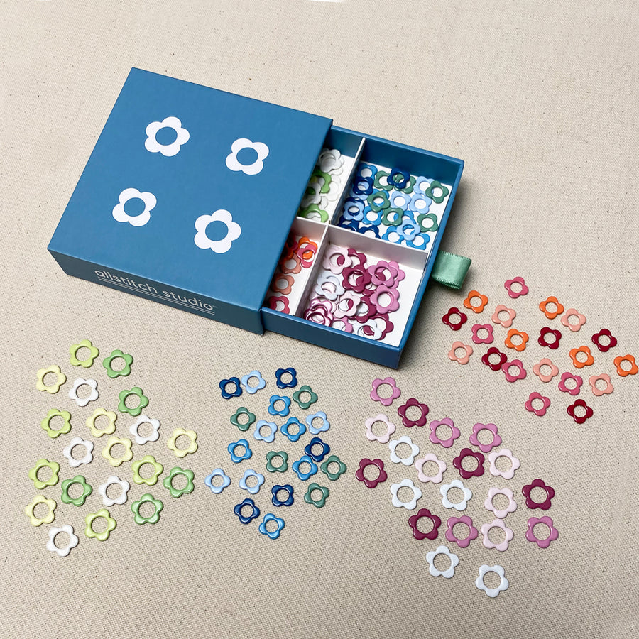 Allstitch Studio Flower Stitch Marker Sampler Box