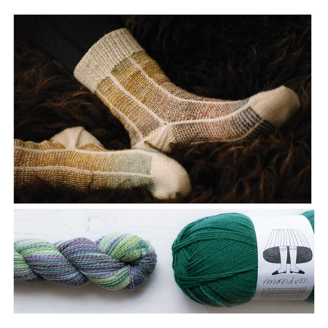 Curio Socks by Andrea Mowry Yarn Bundle