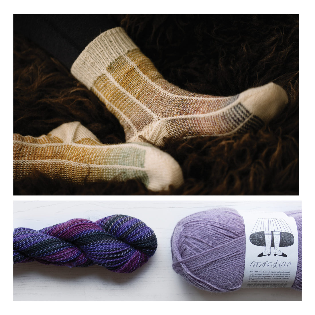 Curio Socks by Andrea Mowry Yarn Bundle