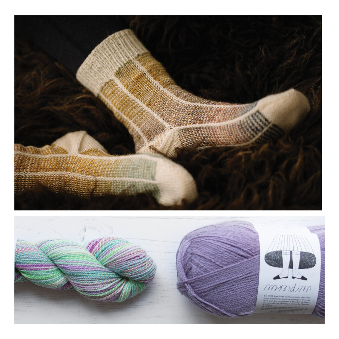 Curio Socks by Andrea Mowry Yarn Bundle