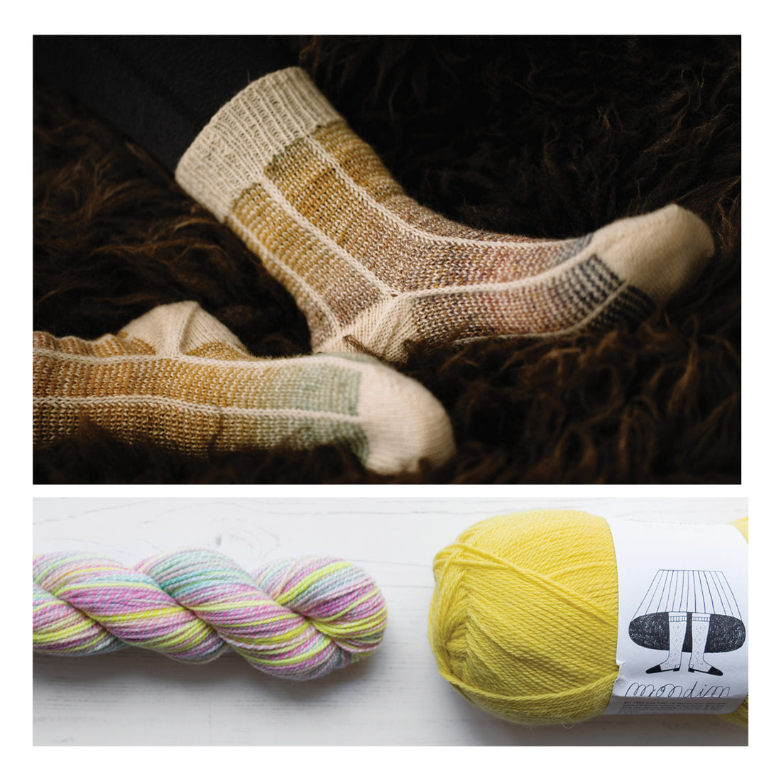 Curio Socks by Andrea Mowry Yarn Bundle