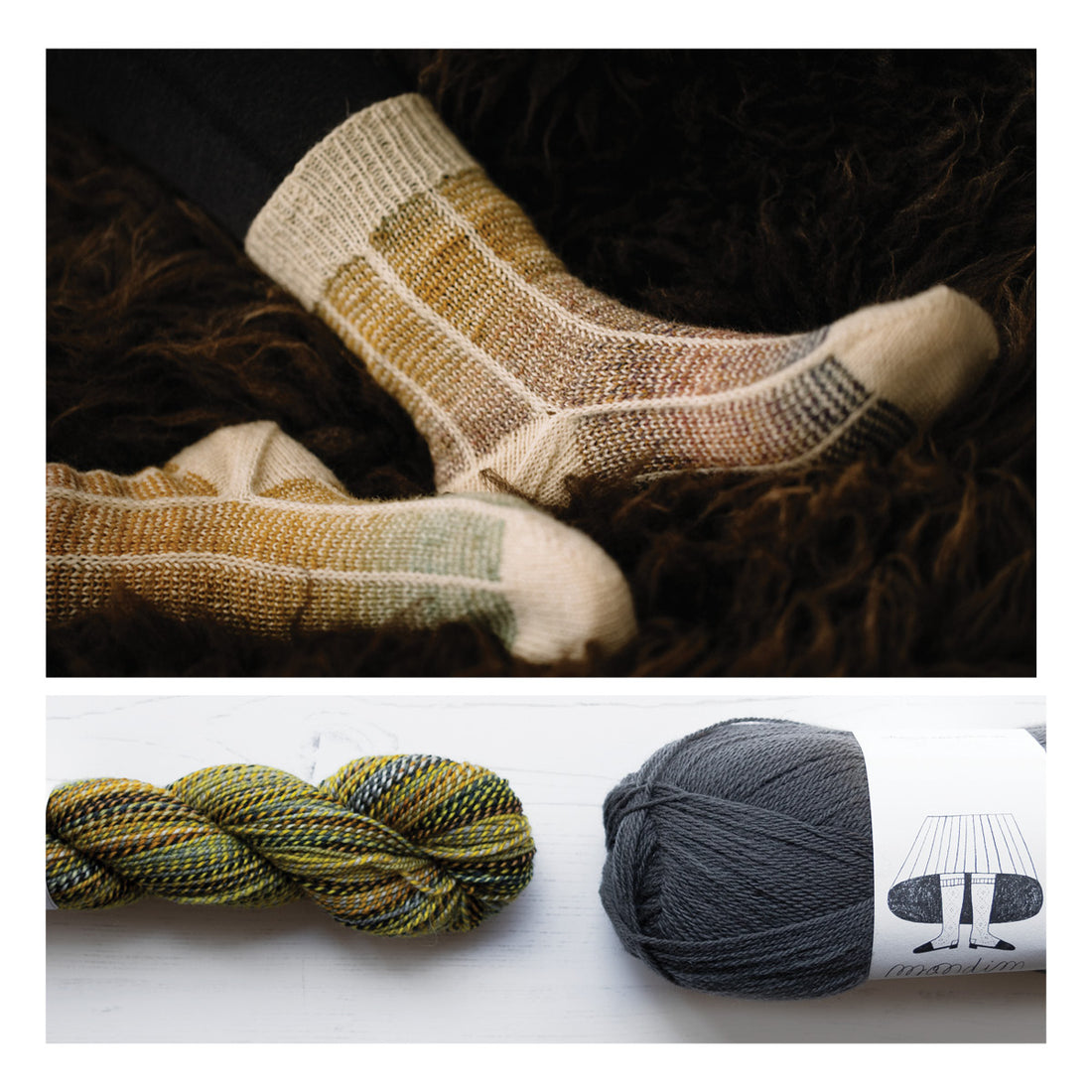 Curio Socks by Andrea Mowry Yarn Bundle