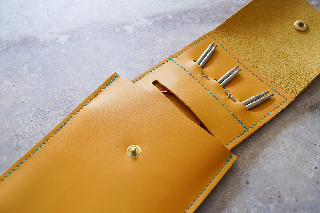 Hide & Hammer Leather Interchangeable Needle Case