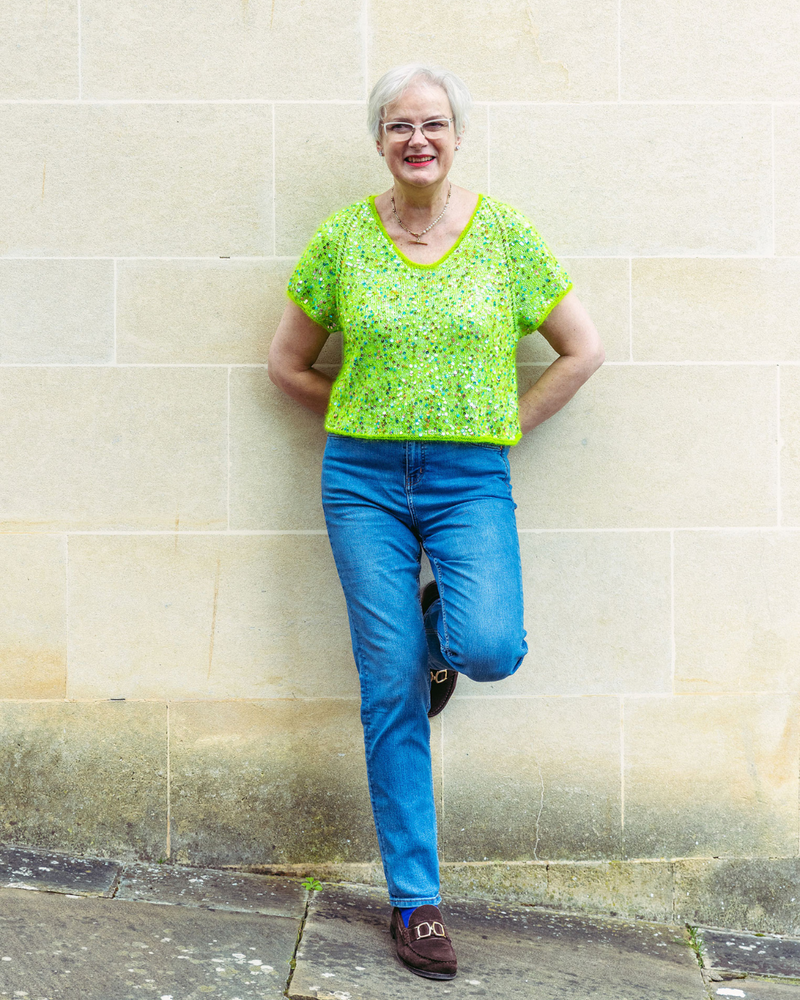 Amanda's take on a top down raglan