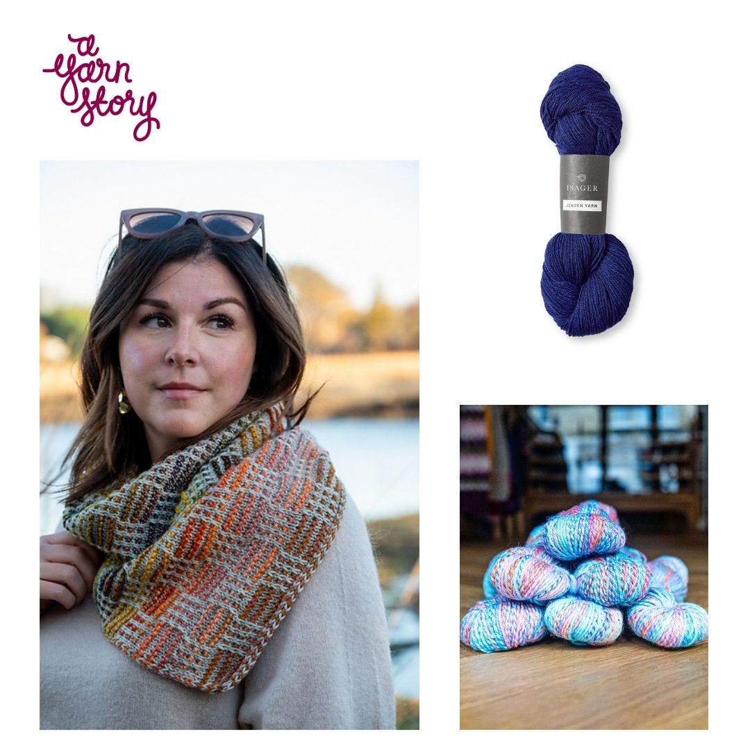 Grid Gambit Cowl by Samatha Guerin Yarn Bundle