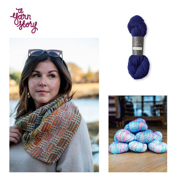 Grid Gambit Cowl by Samatha Guerin Yarn Bundle