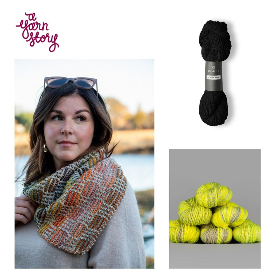 Grid Gambit Cowl by Samatha Guerin Yarn Bundle