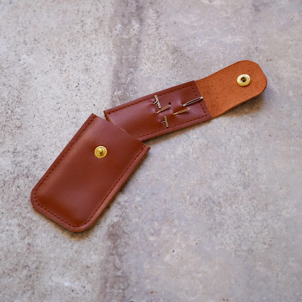 Hide & Hammer Leather Darning Needle Case