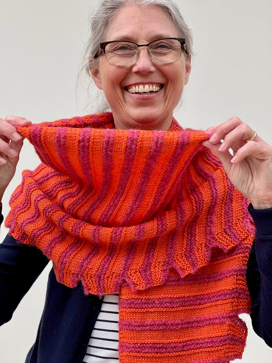 Fluffy Stripes Shawl Pattern by Emma Vining (Digital)