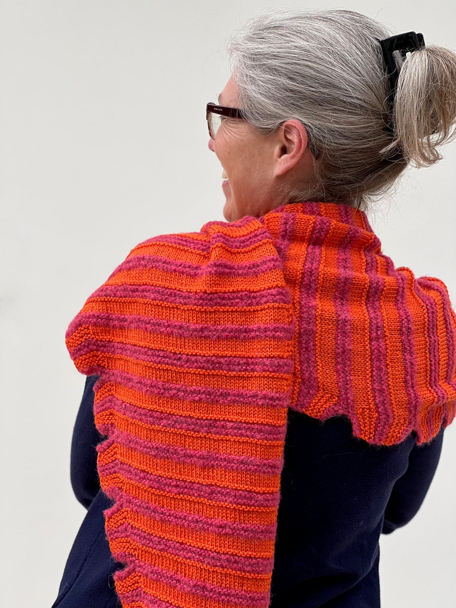 Fluffy Stripes Shawl Pattern by Emma Vining (Digital)