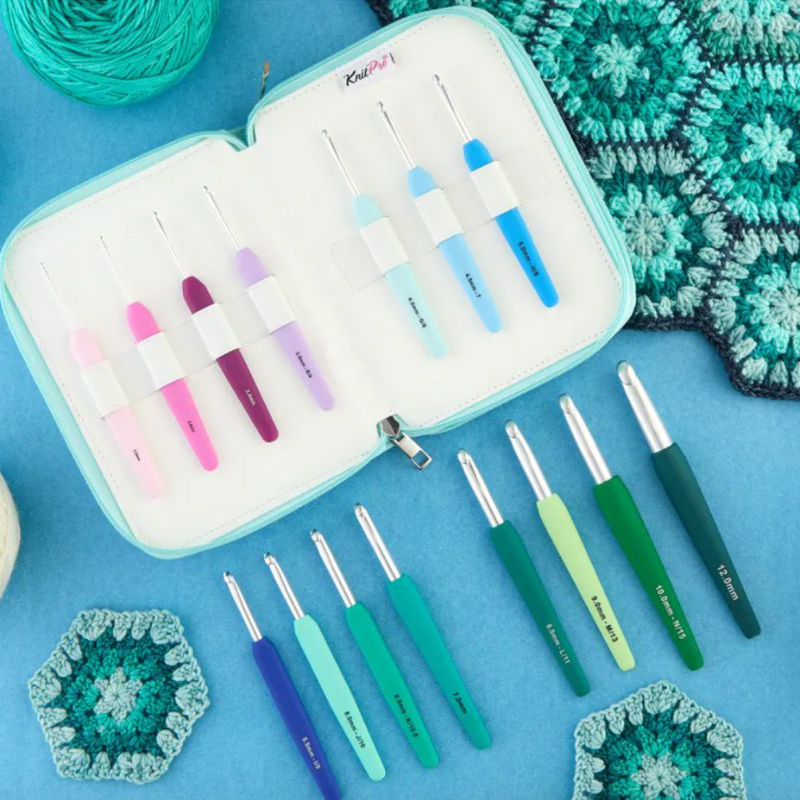 KnitPro Waves 2.0 Grande Single Ended Crochet Set