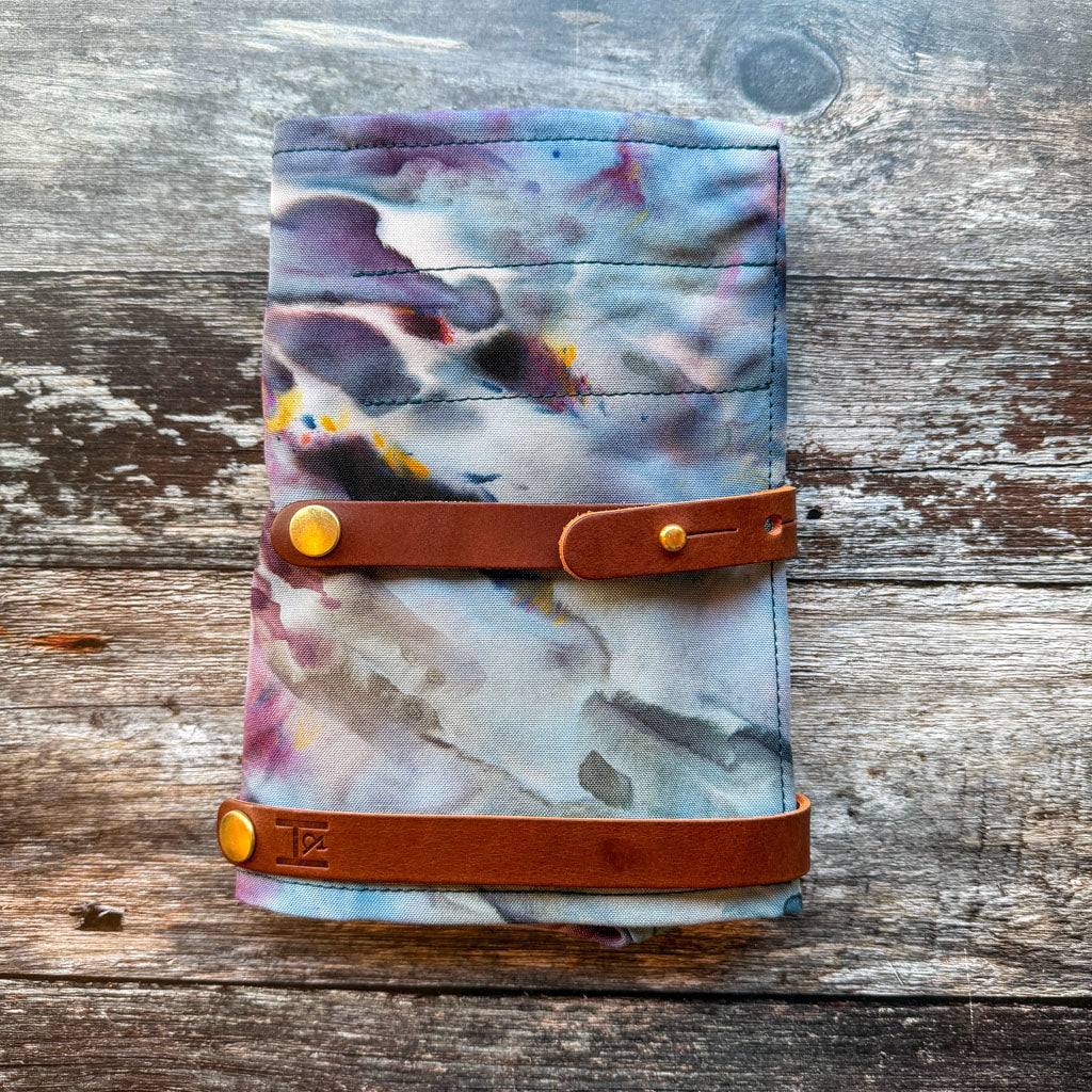 Limited Edition Ice Dyed Hide & Hammer #03 Roll Top Project Bag