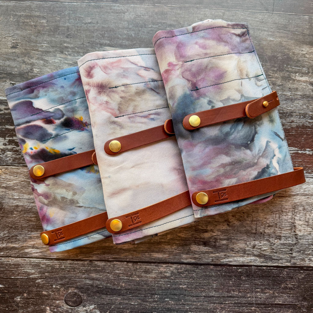 Limited Edition Ice Dyed Hide & Hammer #03 Roll Top Project Bag