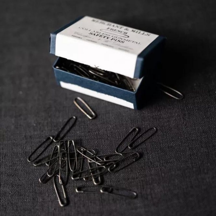 Merchant & Mills Gun Metal French Safety Pins