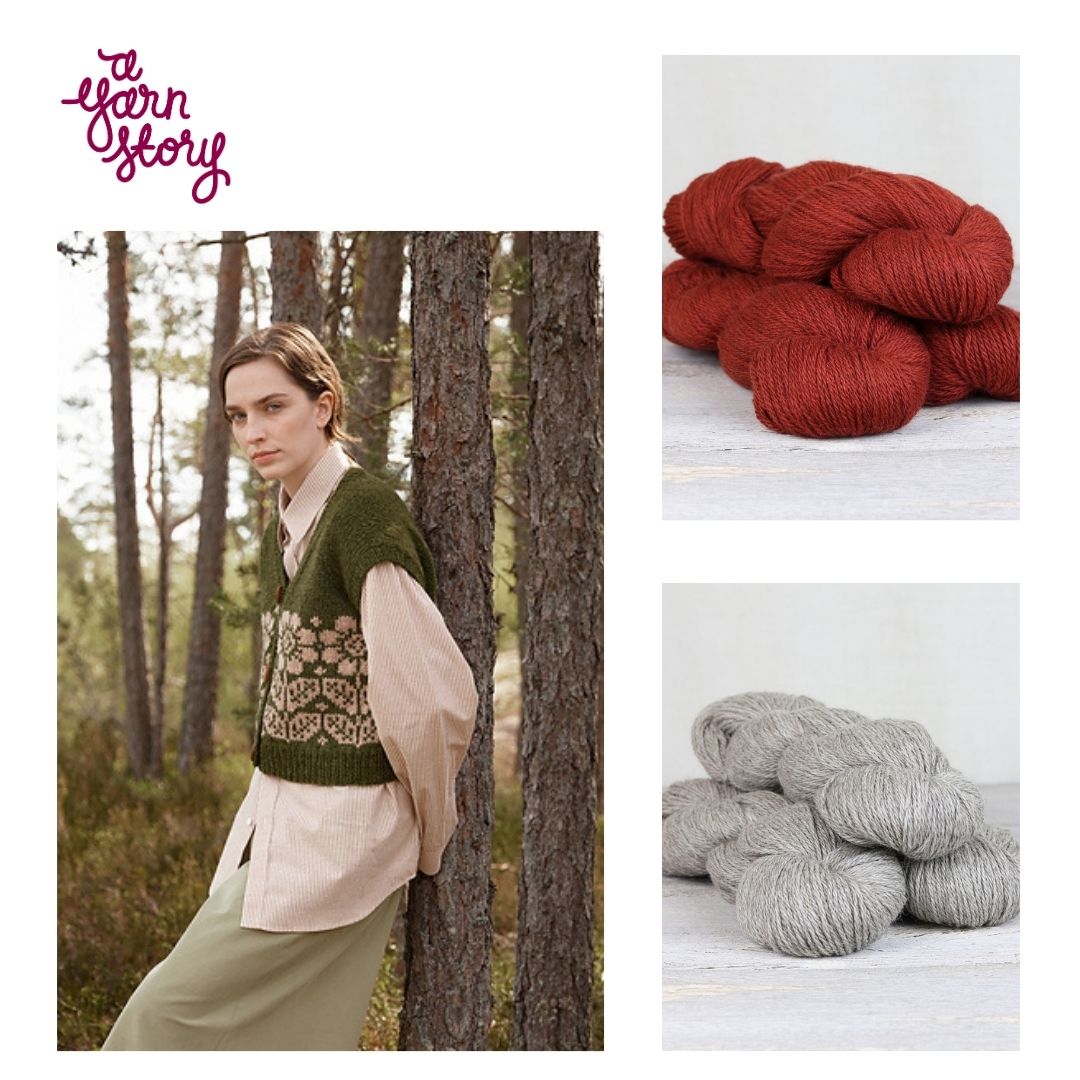 Nordic Bloom Vest by Caitlin Hunter - Yarn Bundle