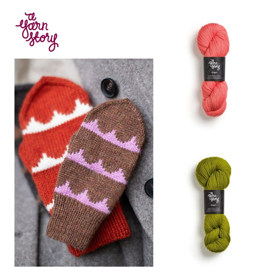 Robinia Mittens by Anne Ventzel Yarn Bundle