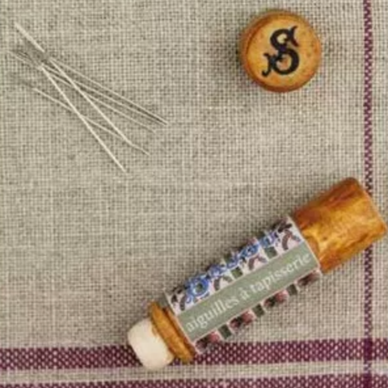 Sajou Wooden Needle Case Tapestry Needles