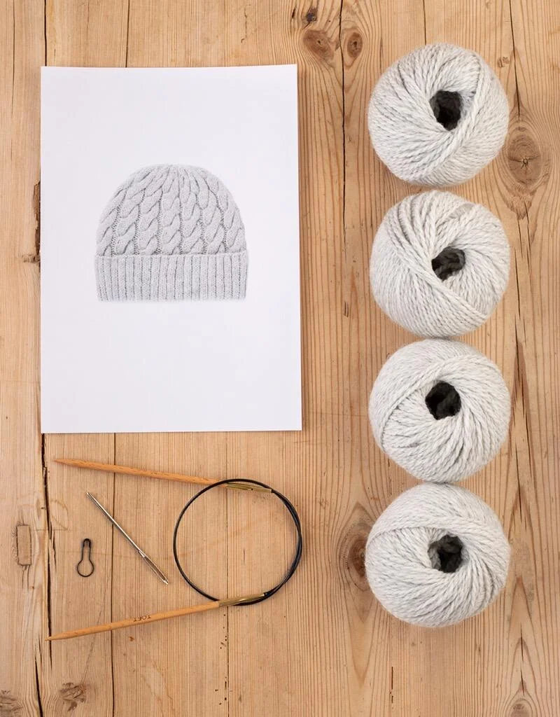 TOFT Learn to Knit Cable Hat Kit