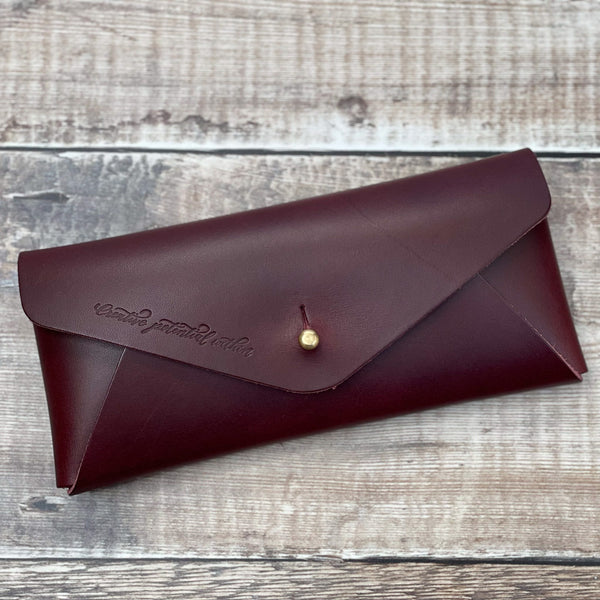 Hide Hammer Leather Envelope Clutch A Yarn Story