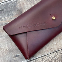 Hide & Hammer Leather Envelope Clutch