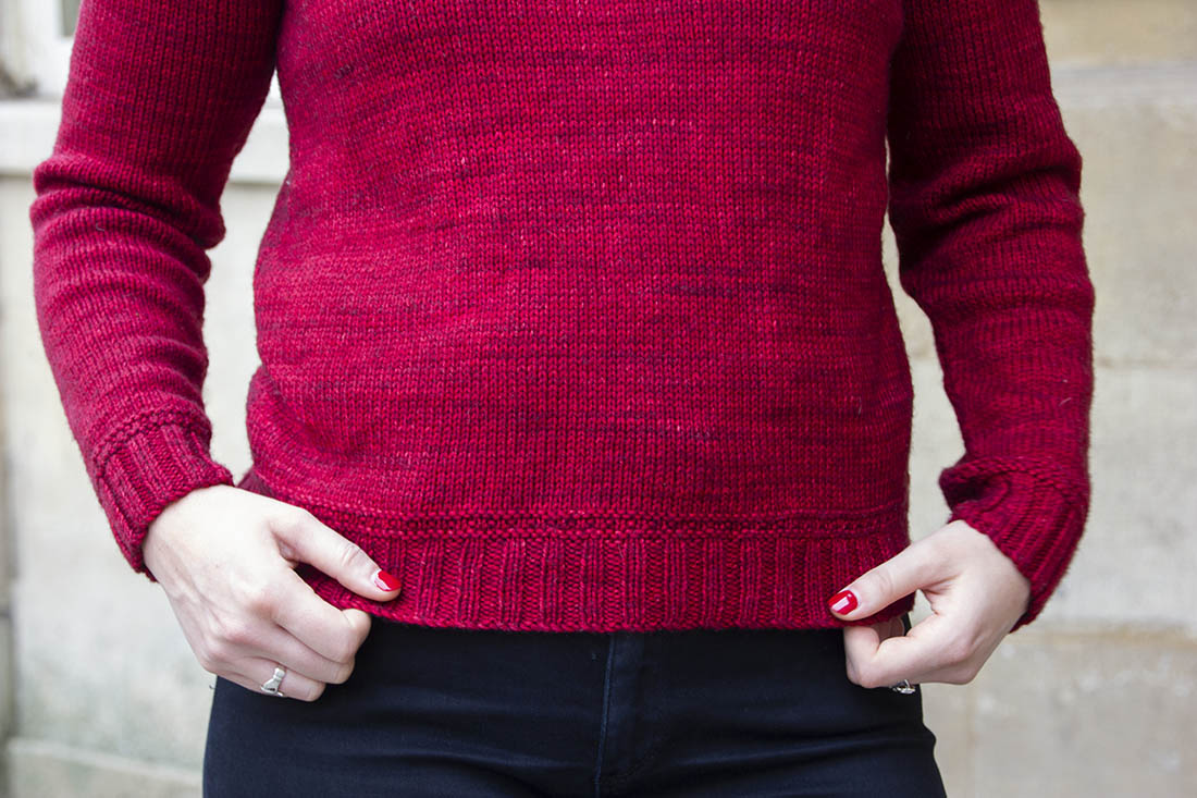 Holburne V-Neck Sweater Pattern by A Yarn Story (Digital)