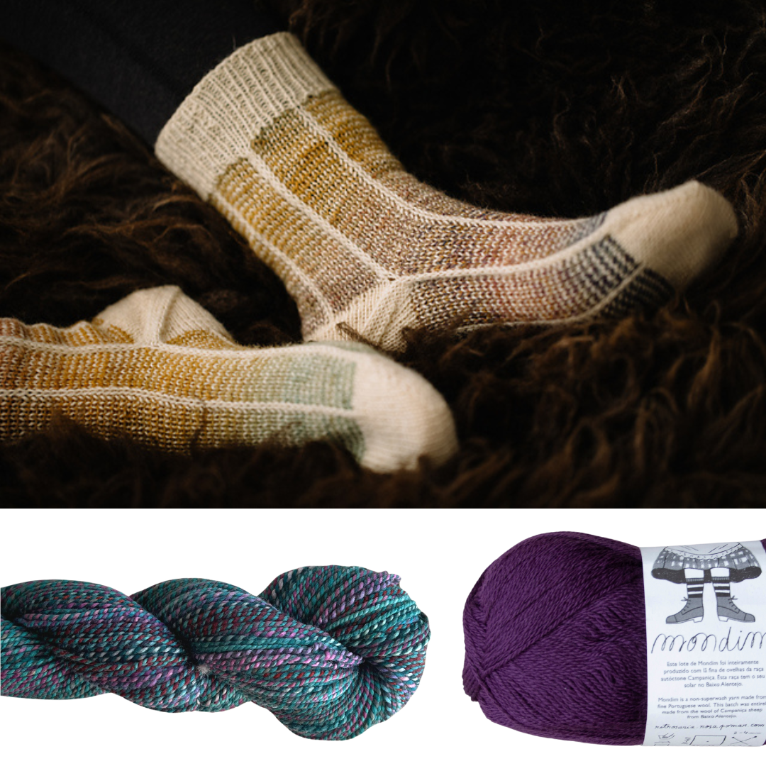 Curio Socks by Andrea Mowry Yarn Bundle