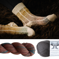 Curio Socks by Andrea Mowry Yarn Bundle