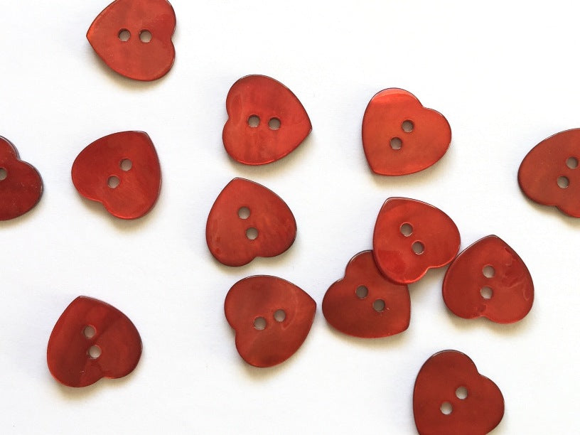 Heart Shell Button 15mm - TGB2108