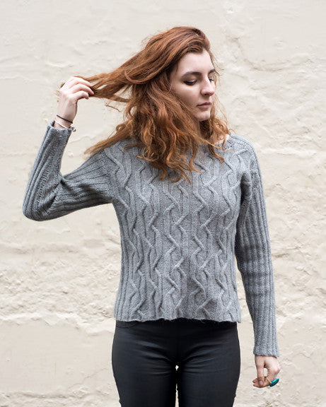 Twisted Tracks Sweater Pattern by Walcot Yarns (Digital)