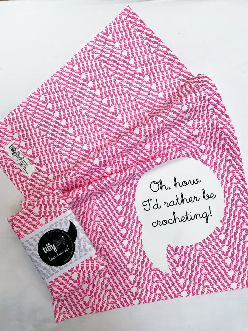 Crochet Stitch Tea Towel