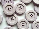 Simple 80% Cotton Buttons Pale Lilac x 25mm - TGB4057
