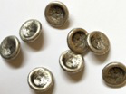 Old Silver Worn Looking Buttons x 18mm - TGB3889